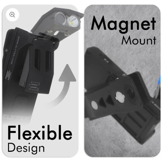 Lanterna criminalistica lumina alba si UV 365nm - cu clips si cu prindere magetica